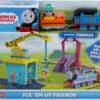 Thomas And Friends Train Set With Carly The Crane Sandy And Motorized Thomas, Fix ‘Em Up Friends