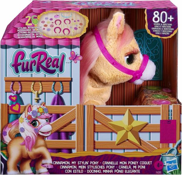 FurReal Friends Cinnamon, My Stylin’ Pony Toy, Electronic Pet
