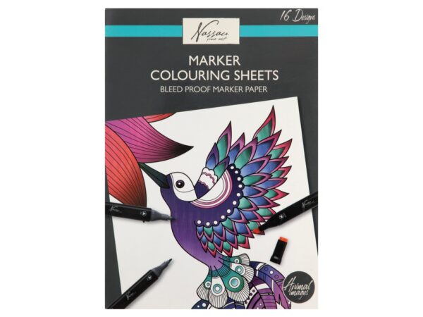 16 Marker Colouring Sheets