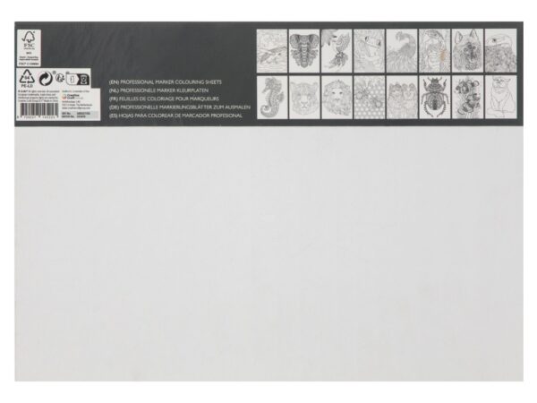 16 Marker Colouring Sheets - Image 2