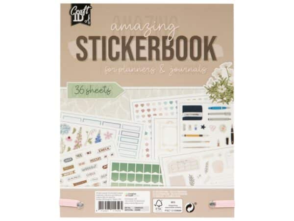 18x22cm Sticker-book, 36 Sheets - Image 4