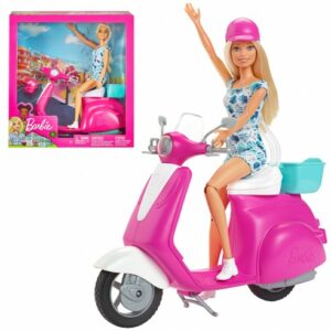 Barbie Doll Playset with Scooter