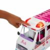 Barbie Ambulance and Hospital Playset, Emergency Vehicle with Lights and Sounds Transforms into Care Clinic, 20 Doll Accessories, One Barbie Vehicle - Image 3