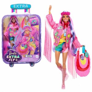 Travel Barbie Doll With Desert Fashion, Barbie Extra Fly
