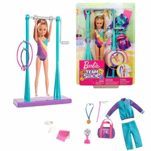 Barbie TEAM Stacie Doll Gymnastics SET