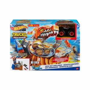 Hot Wheels Monster Trucks Arena Smashers Tiger Shark Spin-Out Challenge