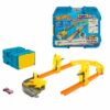 Hot Wheels Track Set With 1 Toy Car, Lightning-themed Track Builder Set