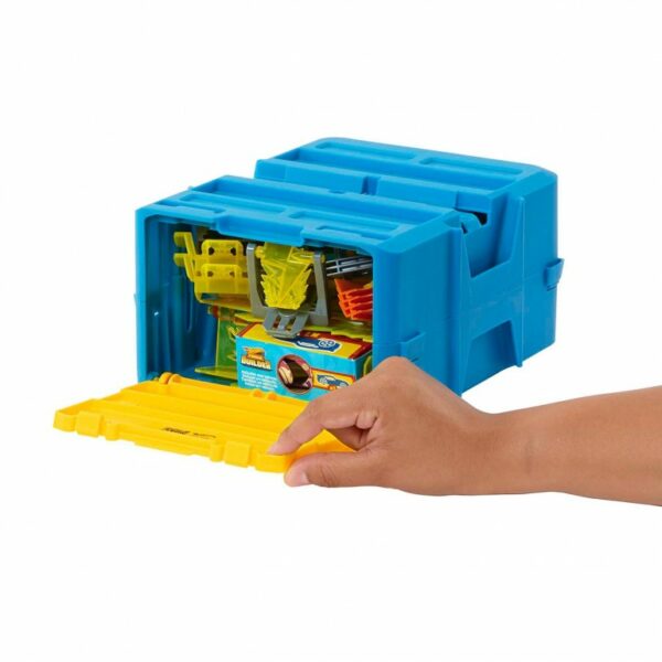 Hot Wheels Track Set With 1 Toy Car, Lightning-themed Track Builder Set - Image 3