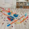 Hot Wheels Track Set With 1 Toy Car, Lightning-themed Track Builder Set - Image 6
