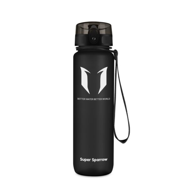 Super Sparrow Tritan Sports Bottle 1000ml Matt Black