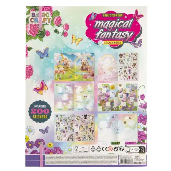 Magical Fantasy Sticker World Book - Image 2