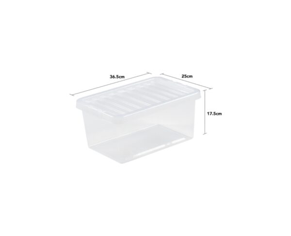 Crystal 11Ltr Plastic Storage Box with Lid