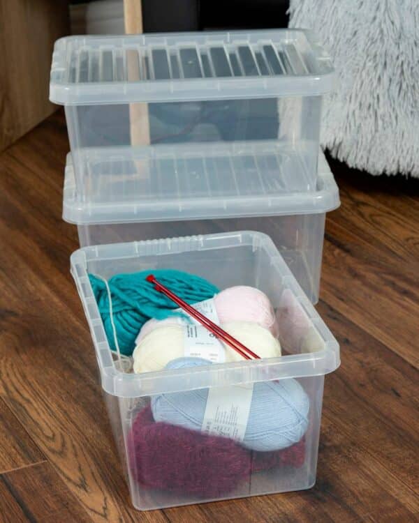 Crystal 11Ltr Plastic Storage Box with Lid - Image 2