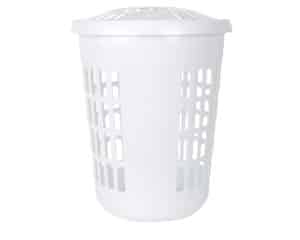 Casa Deluxe Round Laundry Hamper Ice White
