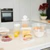 Cuisine 5L Cereal Dispenser Clear/Ice White - Image 2
