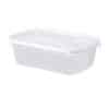Cuisine 1.6L Rectangular Food Box & Lid Clear/Ice White
