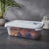 Cuisine 4.5L Rectangular Food Box & Lid Clear/Ice White - Image 2