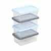 Wham®box Set Of 4 - Box & Lid 3.5L Clear/Assorted
