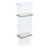 4.02 Wham® Box & Lid 6.7L Set of 4 Clear/Assorted
