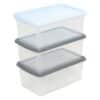 5.01 Wham® Box & Lid 9L Set of 3 Clear/Assorted