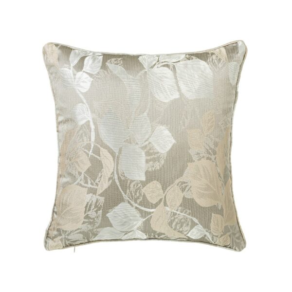 Cushion Jacquard Branch Polyester Grey 45x45cm