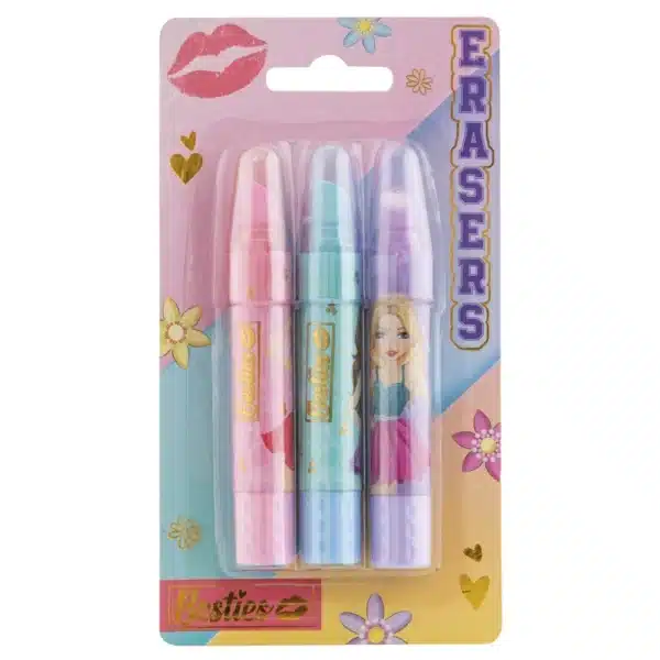 3 Lipstick Erasers