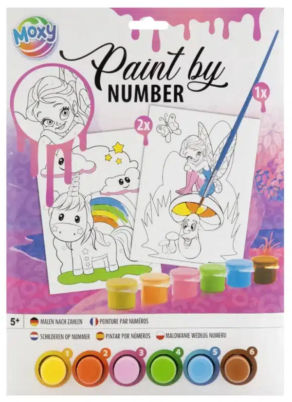 2 pack Paint By Number, A4 size, 6 Paints Included - Image 2
