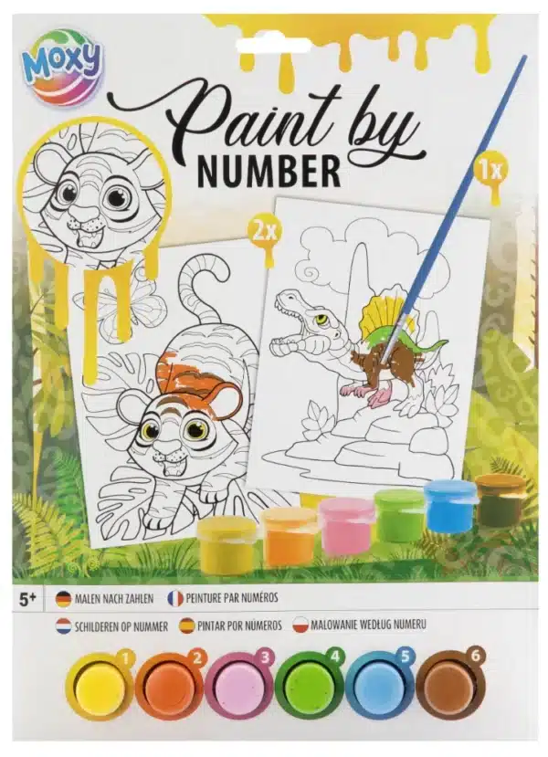 2 pack Paint By Number, A4 size, 6 Paints Included - Image 3