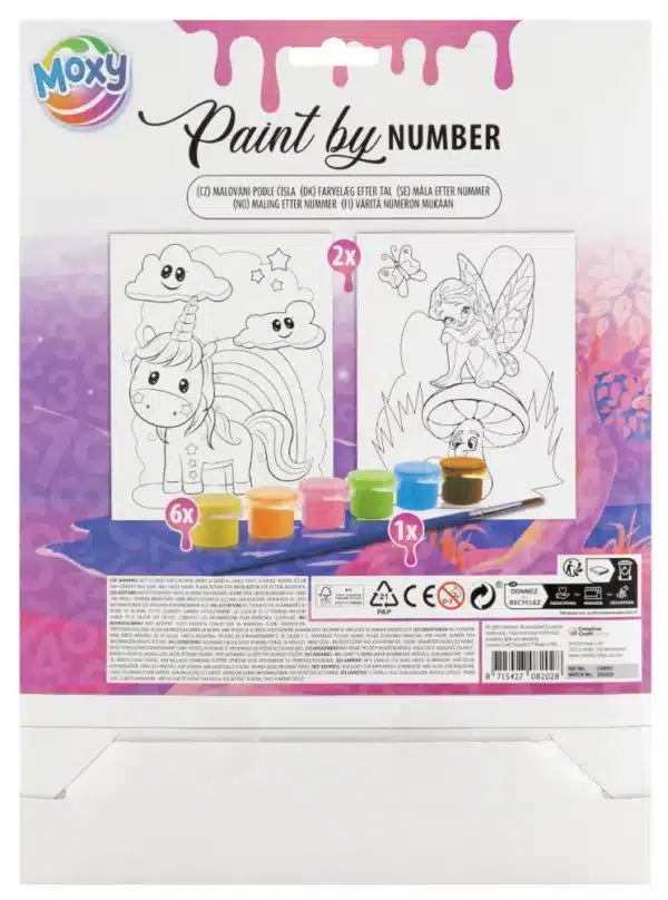 2 pack Paint By Number, A4 size, 6 Paints Included - Image 5
