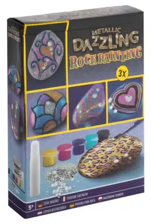 Metallic Dazzling Rock Painting