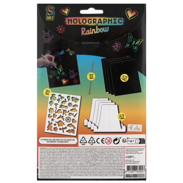 A5 Glitter/Rainbow Scratch Art Kit, - Image 4