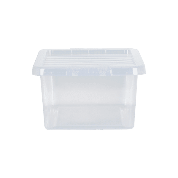 Crystal 14Ltr Plastic Storage Box with Lid - Image 2