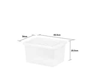 Crystal 31Ltr Plastic Storage Box with Lid