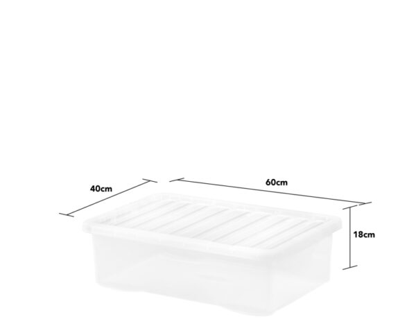 Crystal 32Ltrs Plastic Storage Box with Lid