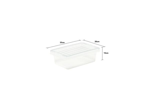 Crystal 4Ltr Plastic Storage Box with Lid