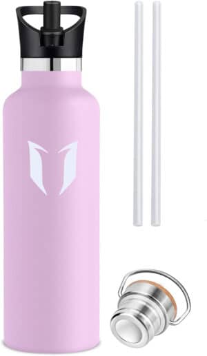 Vacuum Insulated Stainless Steel Water Bottle 1000ml Cherry Blossom