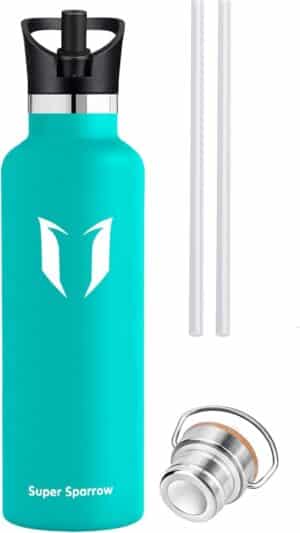 Vacuum Insulated Stainless Steel Water Bottle 1000ml Mint