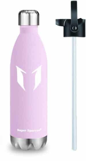 Vacuum Insulated Stainless Steel Water Bottle 750ml Cherry Blossom