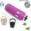 Super Sparrow Vacuum Insulated Stainless Steel Water Bottle 750ml Lilac Purple - Image 2