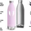 Vacuum Insulated Stainless Steel Water Bottle 750ml Cherry Blossom - Image 2