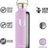 Vacuum Insulated Stainless Steel Water Bottle 1000ml Cherry Blossom - Image 3