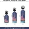 Super Sparrow Ultra-light Insulated Stainless Steel Water Bottle With Straw Lid 750ml Starry Purple - Image 3