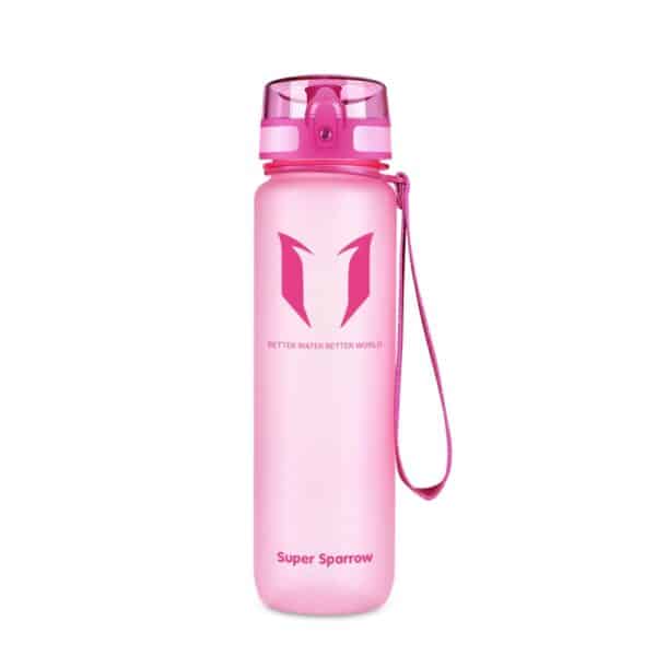 Super Sparrow Tritan Sports Bottle 1000ml Matt Pink