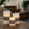 White Motion Led Wax Candle 7.50cm - Image 2