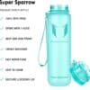 Super Sparrow Tritan Sports Bottle 750ml Matt Mint - Image 5