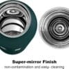 Super Sparrow Ultra-light Stainless Steel Water Bottle 750ml Jade - Image 3
