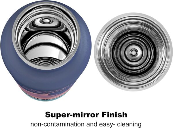 Super Sparrow Ultra-light Insulated Stainless Steel Water Bottle With Straw Lid 750ml Starry Purple - Image 4