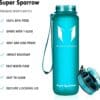 Super Sparrow Tritan Sports Bottle 1000ml Matt Sea Glass - Image 4