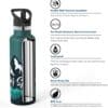 Super Sparrow Ultra-light Insulated Stainless Steel Water Bottle With Straw Lid 750ml Blue Green - Image 4