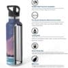 Super Sparrow Ultra-light Insulated Stainless Steel Water Bottle With Straw Lid 750ml Starry Purple - Image 2